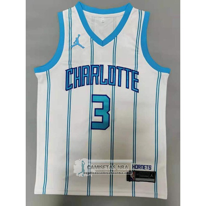 Camiseta Charlotte Hornets Terry Rozier III Association 2020-21 Blanco